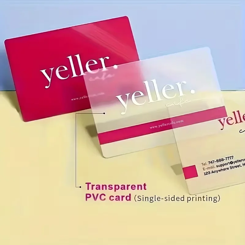 Customizable 201/600 PVC Business Cards Waterproof Matte Surface High Definition Printing 0.38mm Thickness for Marketing Exhibit
