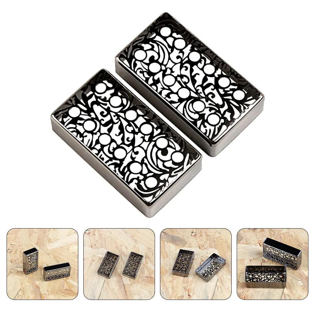 

2 Pcs Pickup Cover Metal Electric Guitar Parts Pickups Covers Truck Material