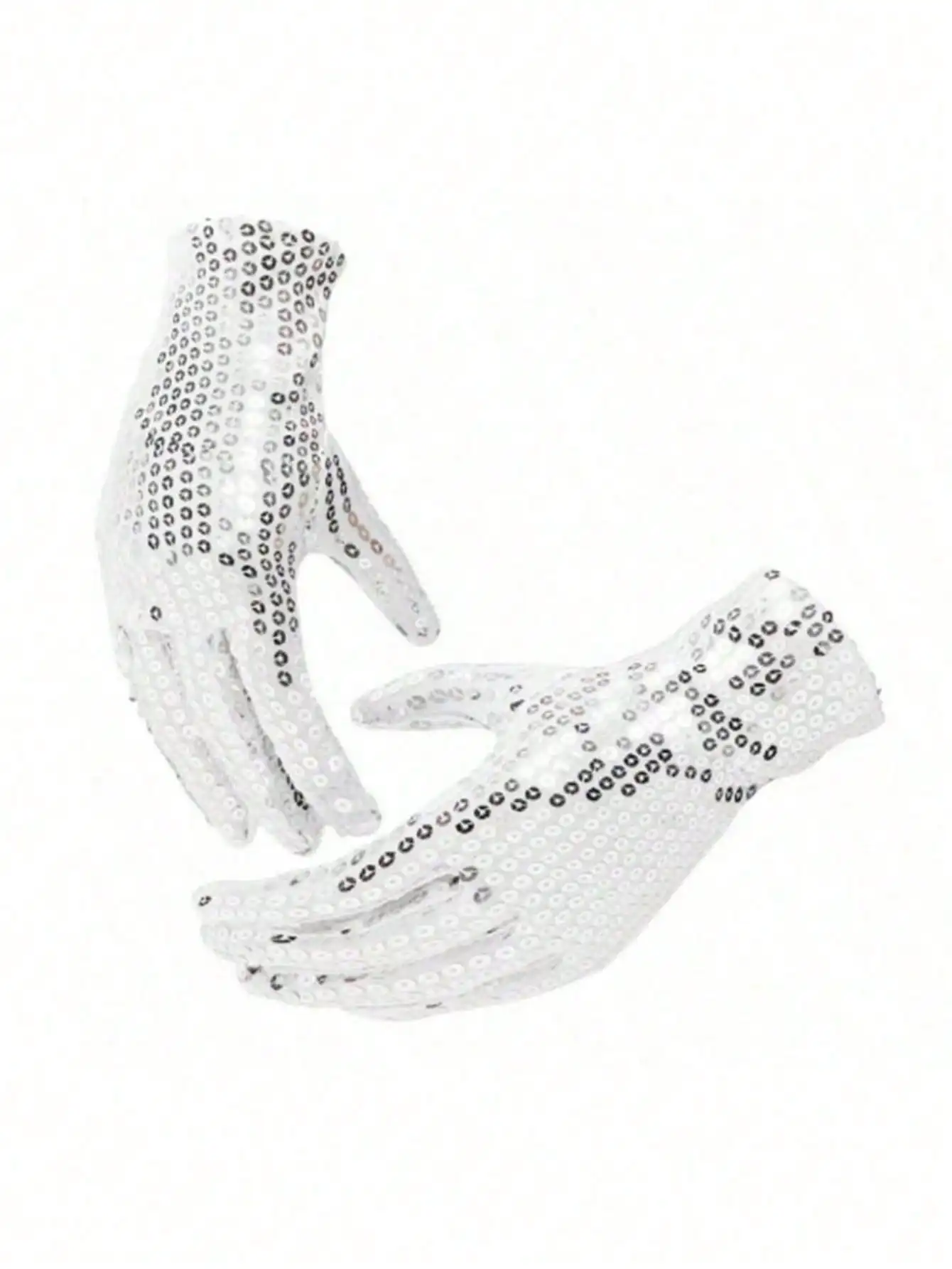 Michael Jackson Costume Accessories Set - Sequin Fedora Hat + Rhinestone Gloves + Aviator Sunglasses Halloween Cosplay Party