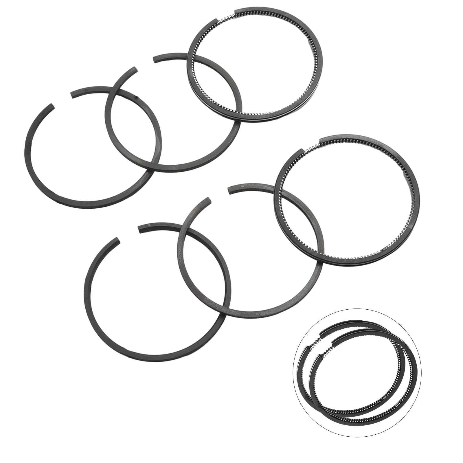 Air Compressor for piston Ring Air Pump Kit Metal Oil Ring Parts Replacement 6pcs Accessories New Practical  Air