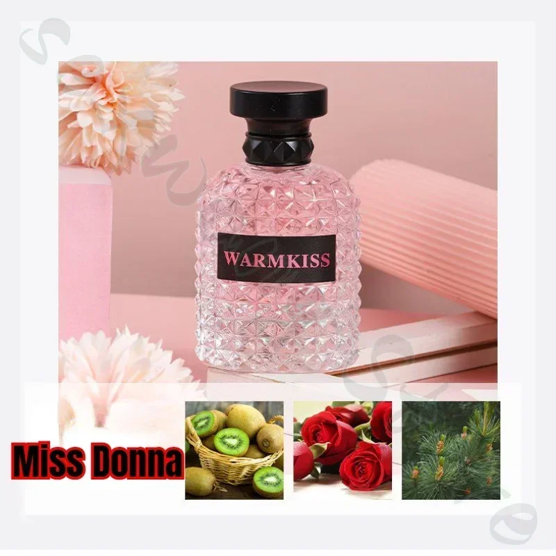 WARMKISS Eau De Toilette feminina francesa com fragrância duradoura Fragrância floral amadeirada fresca e natural 50ml