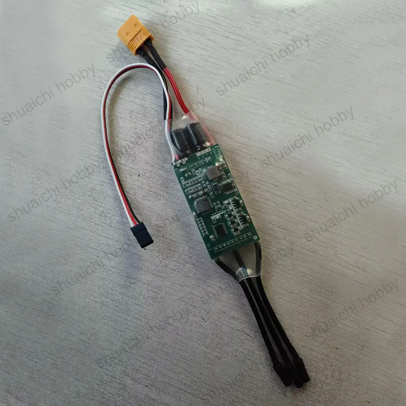 1 unidad 2-6S 50A ESC sin escobillas de doble vía regulador de velocidad de rotación hacia adelante y hacia atrás de 32 bits con UBEC 5V 3A para Robot submarino de barco RC