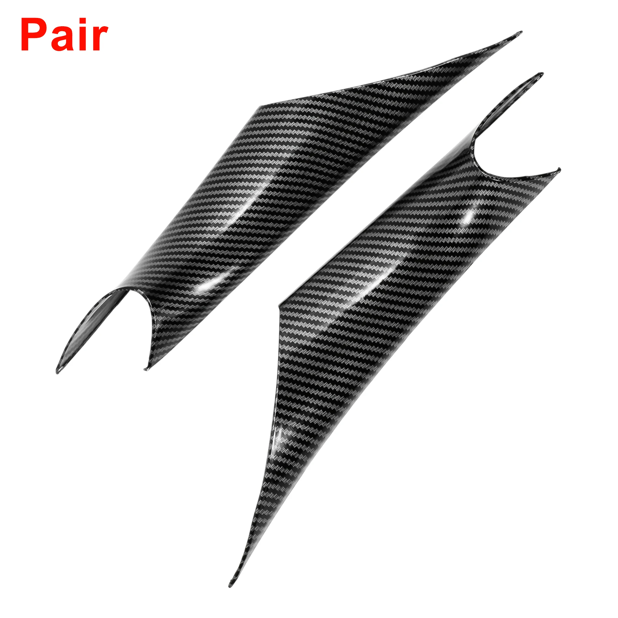 UXCELL Front Driver Side Door Panel Handle Pull Trim Cover Inner Door Handle Door Pull Handle Cover Carbon Fiber