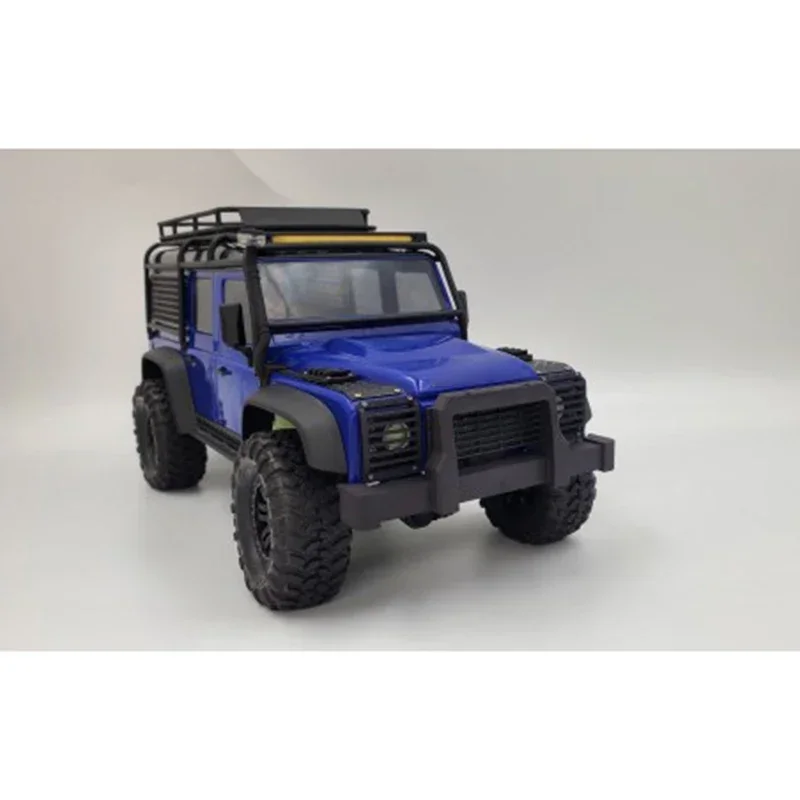 Amortecedor dianteiro modificado com guincho elétrico, TRX4M Escalada carro, 1/18 RC Crawler carro, Traxxas, Defender D90 D110, Upgrade