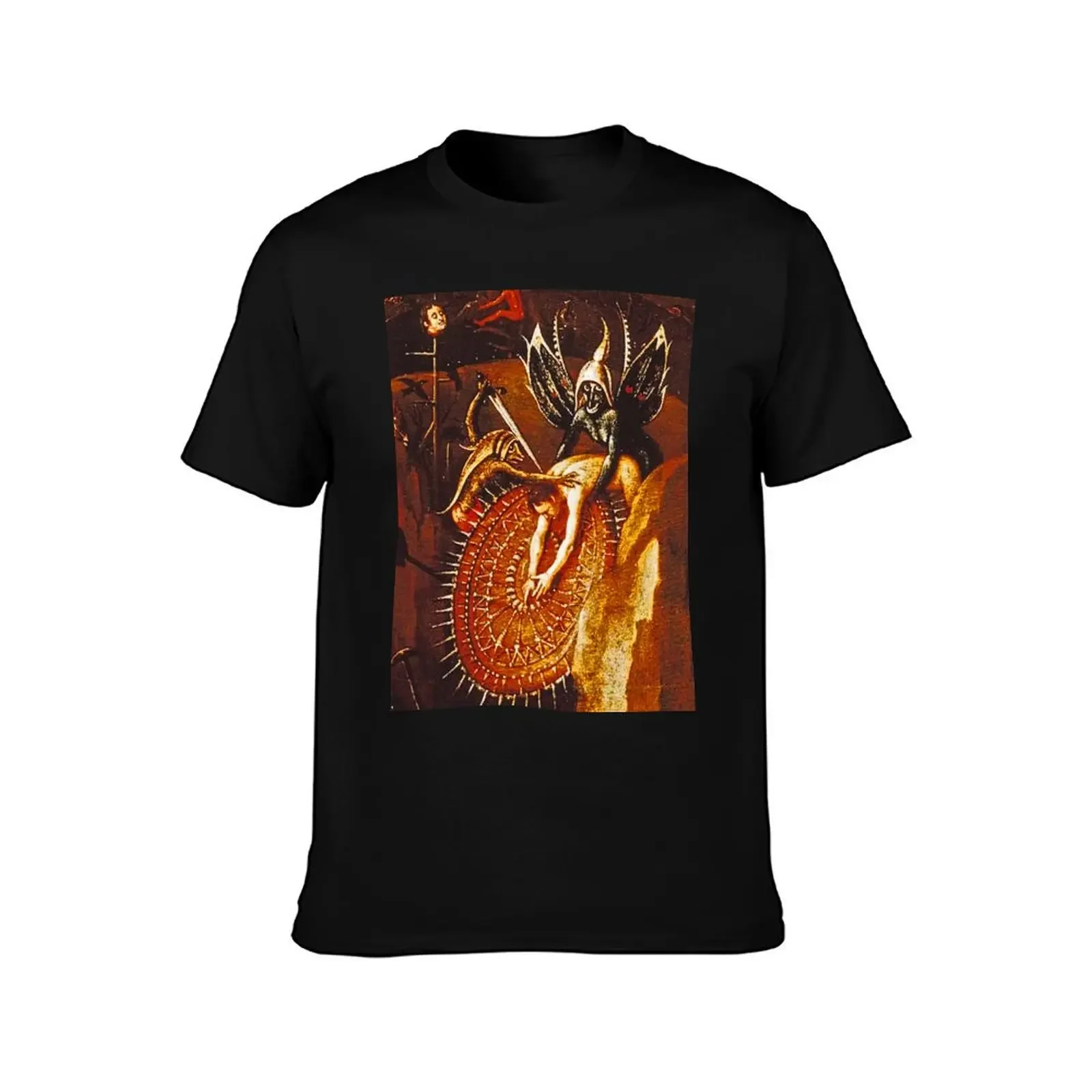 Demons torturing their victim T-Shirt anime shirt vintage clothes football t shirt Men's t shirts