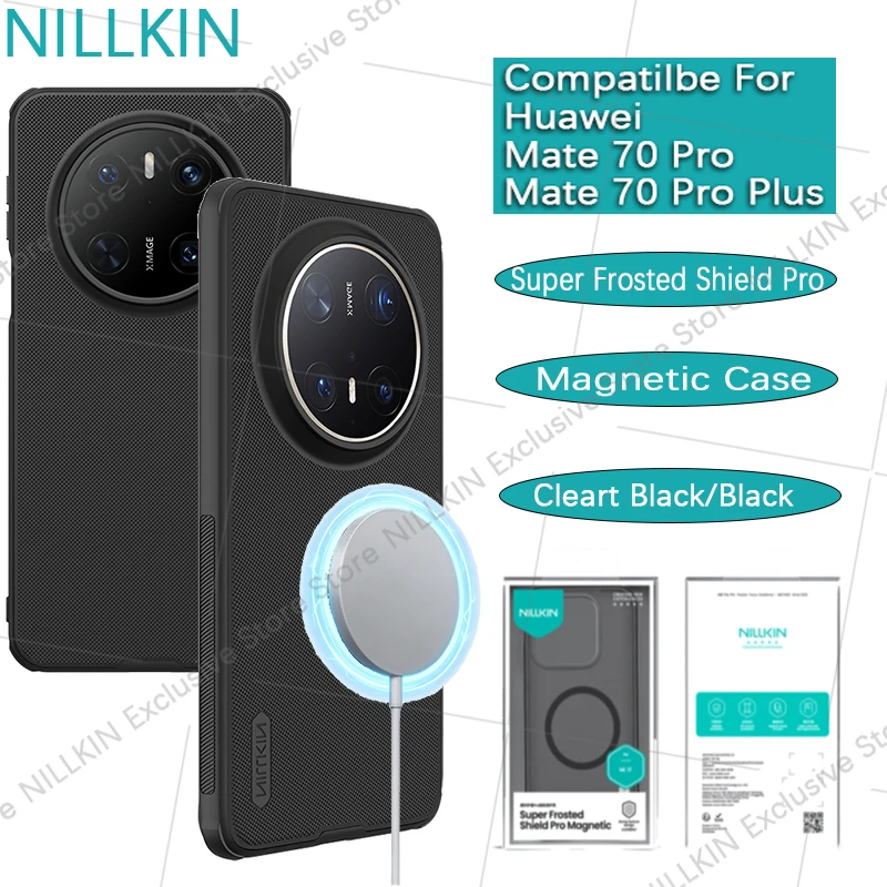 

Nillkin For Huawei Mate 70 Pro+/Mate70 Pro Plus Frosted Shield Pro Magnetic Fall-proof airbag Mobile phone case protective cover