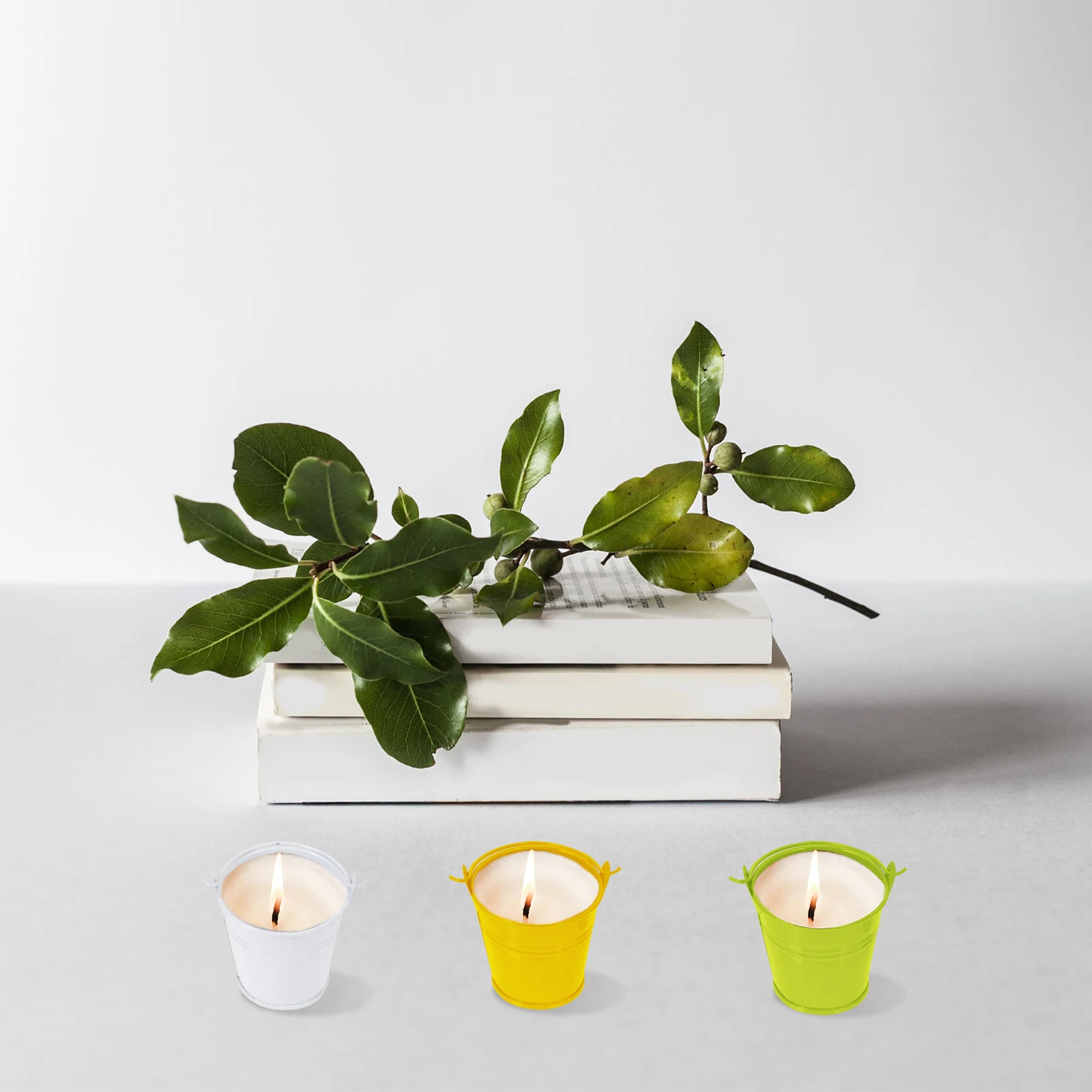 

Mini Iron Buckets C Containers Crafts DIY Decor Scented Art Soy Wax Cans H made Storage Tealight Vessels Heat Resistant
