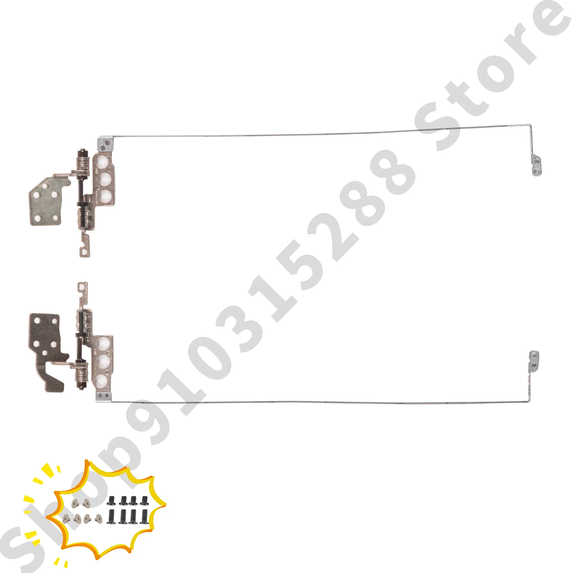 Couvercle arrière LCD pour pavillon 15-EH 15-EG 15Z-EH TPN-Q245 Q246, charnières supérieures M08899-001, lunette/réparation en métal bleu/argent/or