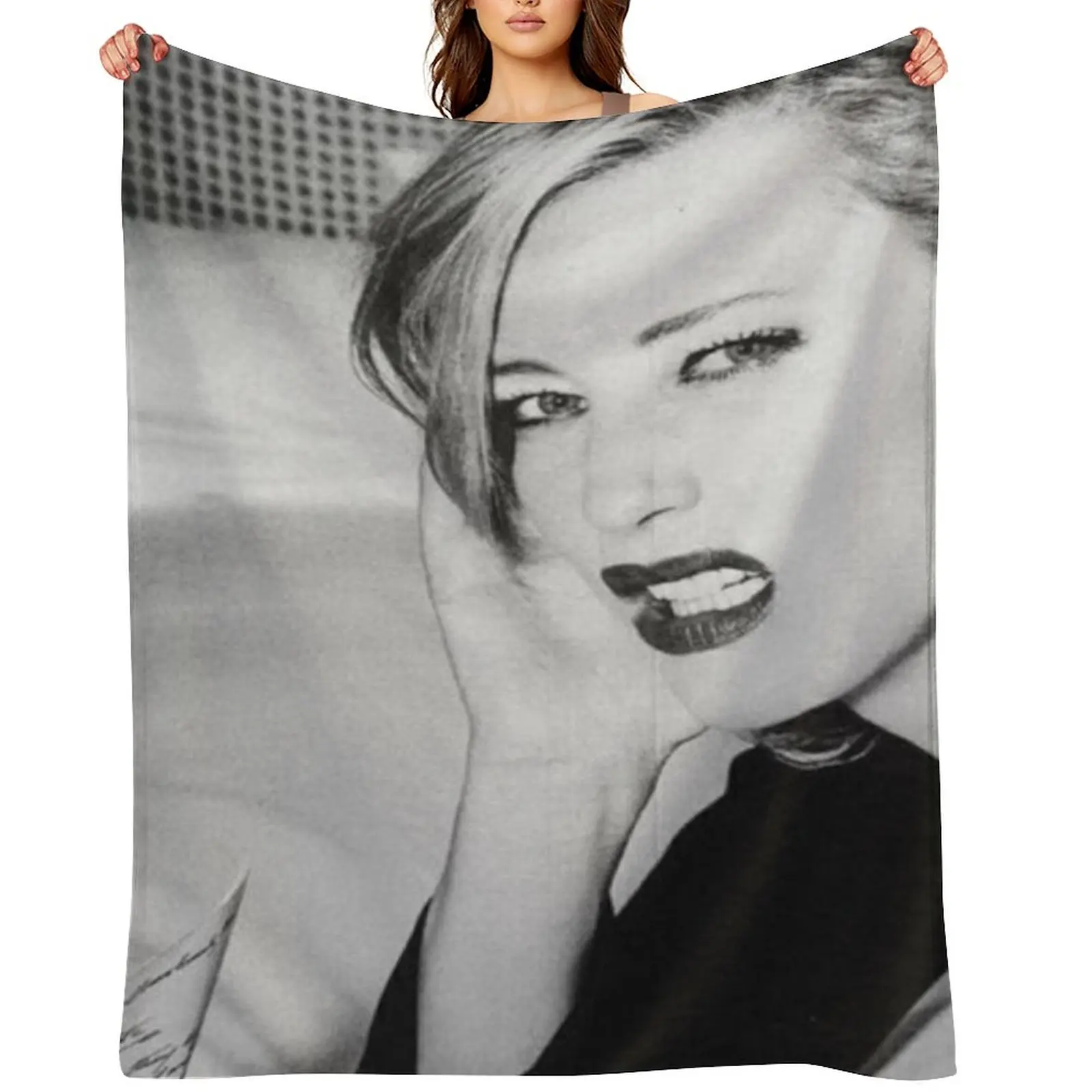 

Cate Blanchett photoshoot Throw Blanket Nap Polar Bed covers Plaid Blankets