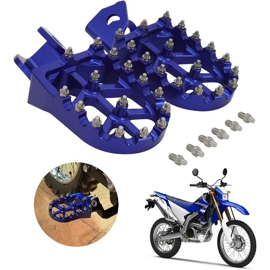 

Подножки для велосипеда для грязи, подножки для мотоцикла, подставки для педалей из алюминиевого сплава с ЧПУ для WR250R 20082020 и WR250X 20082011, синий Enhan