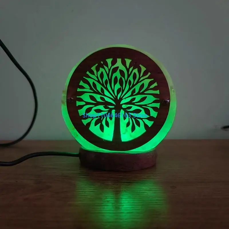 Crystal Salt Rock Lamp LED Lamp Table Light Home Bedroom Decoration