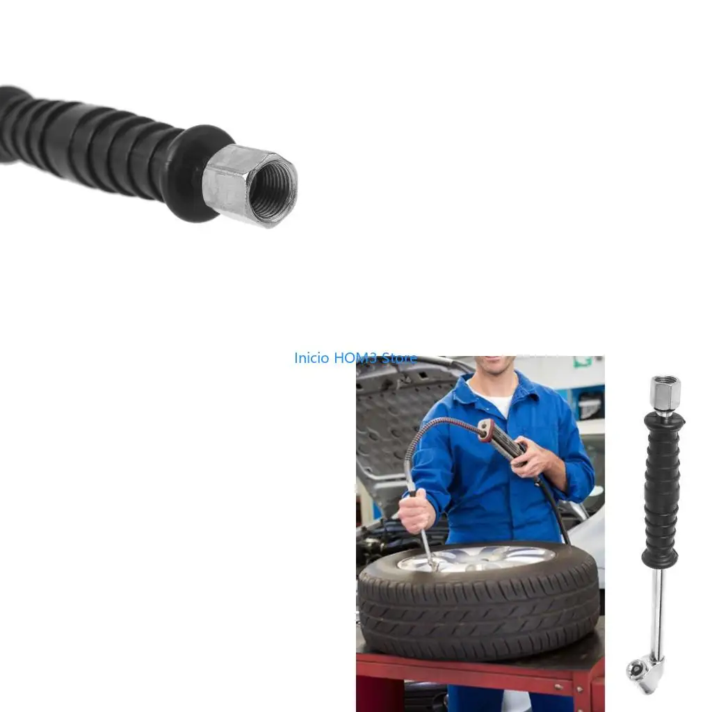 A5YD Air Chuck with Handle 2-in-1 Tire Filler FNPT RV Dual for Head Inflator Car Gauge 1/4