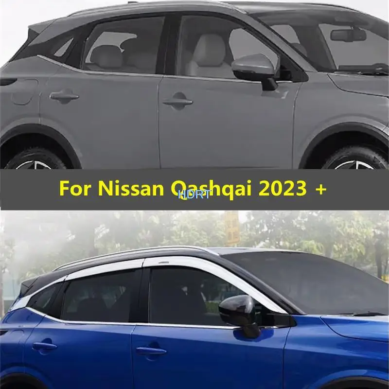 

Car Styling Window Door Visor Weather Shield Wind Deflectors Sun Rain Guard Shade Awning Shelter Cover For Nissan Qashqai 2023 +