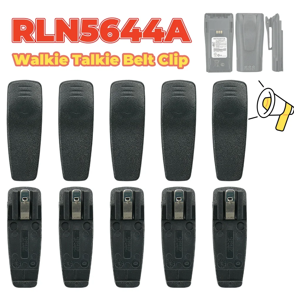 10PCS RLN5644A Walkie Talkie Riemclip voor Motorola EP450 DP1400 CP040 CP200 CP140 CP180 A8 BPR40 PR400 DEP450 Xir P3688 GP300