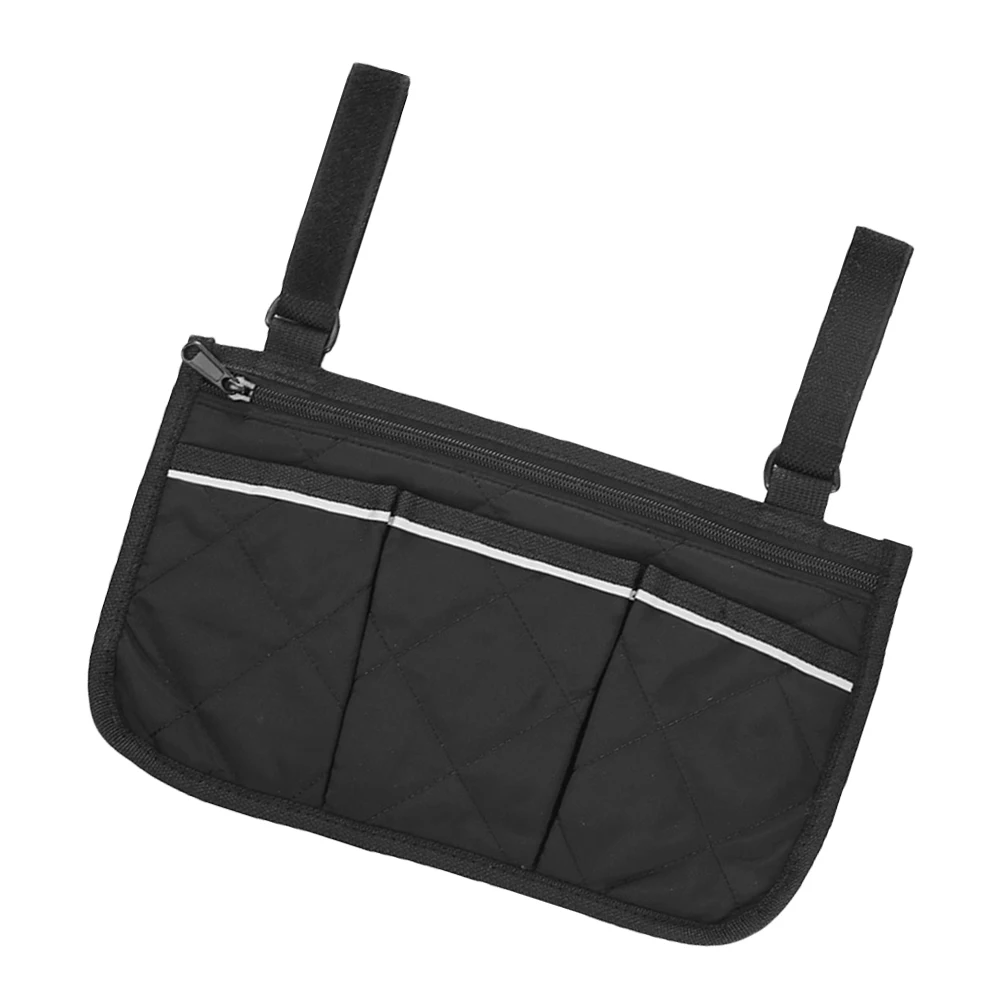 

Wheelchair Storage Bag Durable Hanging Pouch Organizer Multi Pocket Keeps Items Safe Easy Use Suitable Occasions Armrest Mounted
