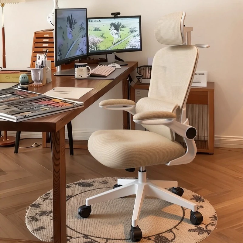 High Back Office Chair Study Rolling Mesh Bedroom Computer Office Chair Designer Swivel Luxury Chaise De Bureaux Home Furniture