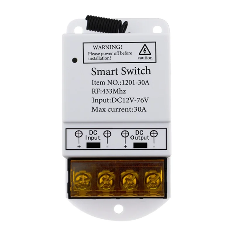 JABS-Wifi 30A Tuya Smart Switch Intelligent Automation Modules APP Remote Control DC12-76V Relay High Power