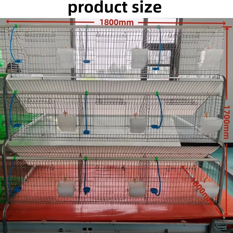 Hot Dip Galvanized 8 Cells Rabbit Breeding Cage Commercial Rabbit Cages Commercial Rabbit Cages for Animal Supplies