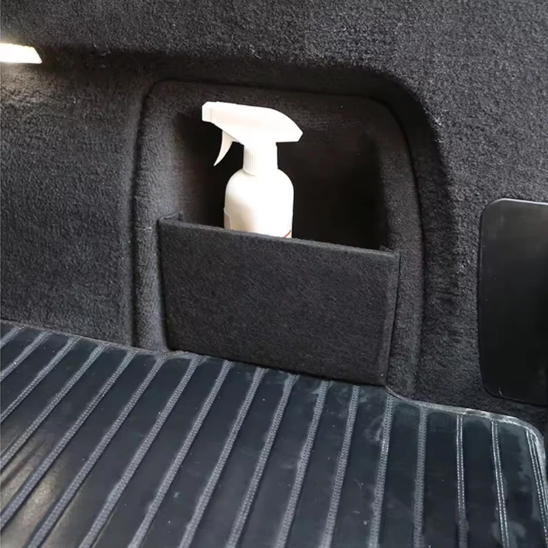 Auto Trunk Side Storage Organizer Board Partitions For BMW X5 G05 2018~2025 Car Accessories