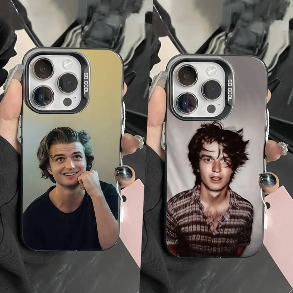 

Joe K-Keery Actor Phone Case For iPhone 16,15,14,13,12,11,Pro,Max,Plus,Mini,XS,SE Anti Fall Black Matte Hard Bumper