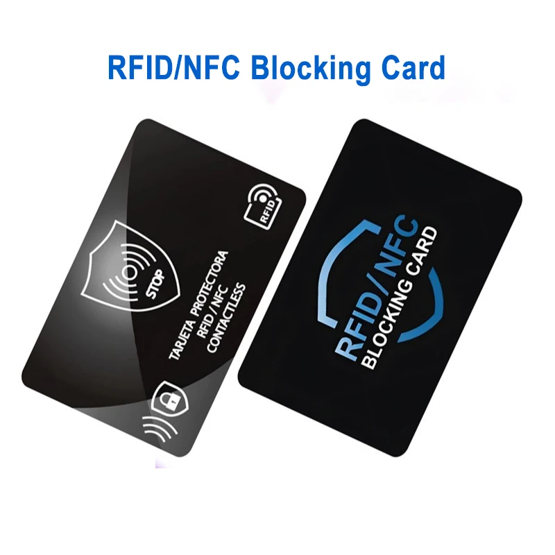 Ochrona RFID Karta Bezpieczeństwa Karta Debetowa Karta Kredytowa Ochrona Paszportu Bloker Sygnału NFC Blokada ID Ochrona ATM Etui na Kartę