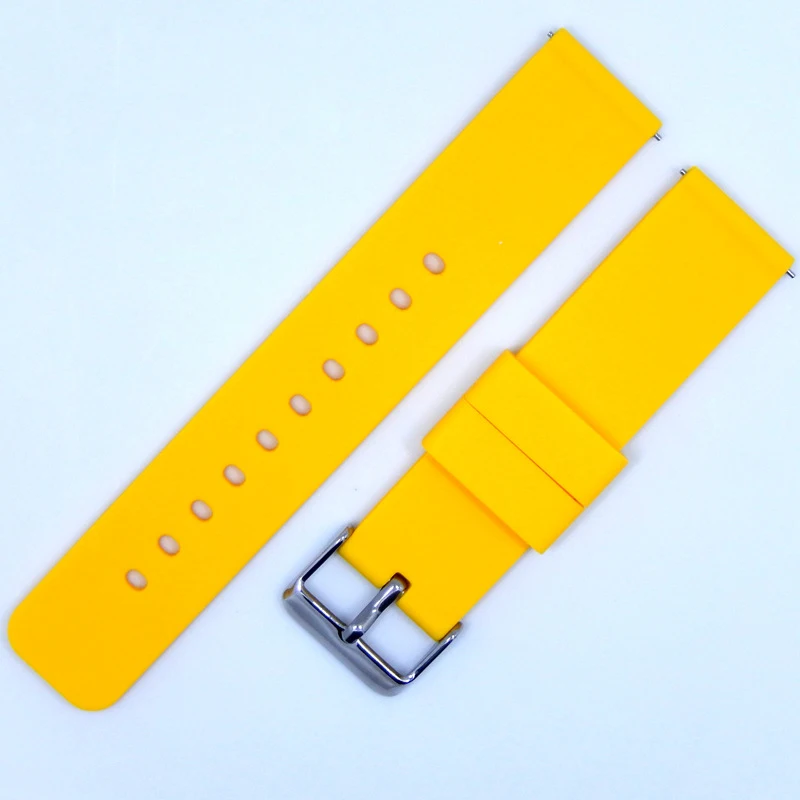 12mm 14mm 16mm 18mm 20mm 22mm Silicone Strap Quick Release Watchband for Samsung Galaxy Watch Huawei GT/2/2e/Pro Smart Watch