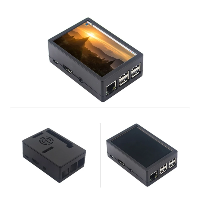 Carcasa de refrigeración para RaspberryPi 3B, pantalla TFT LCD de 3,5 pulgadas (opcional), R2LB
