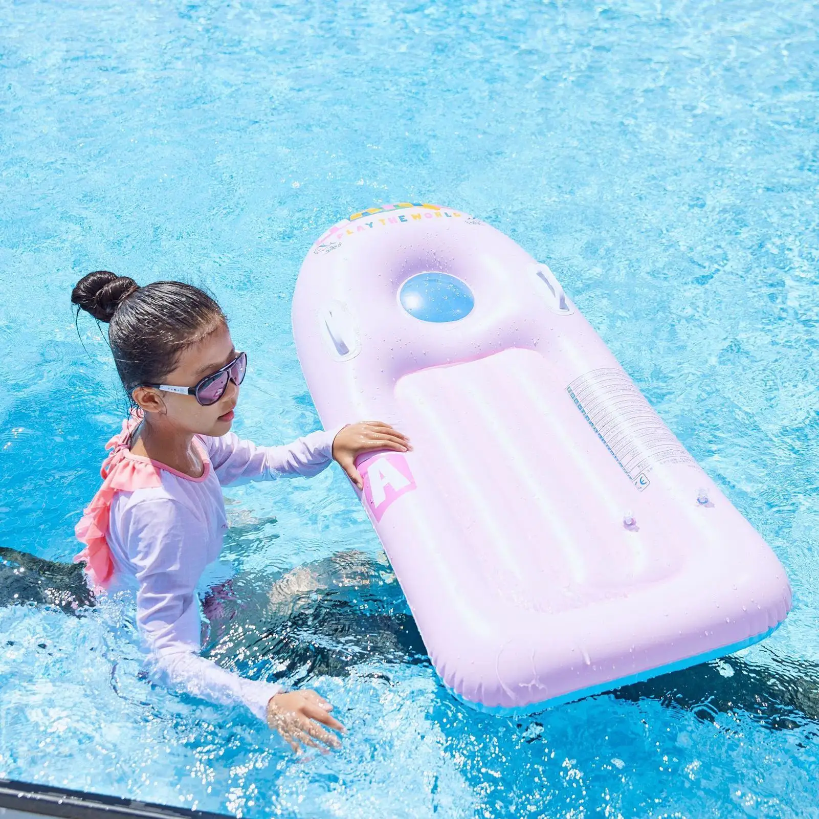 Hamaca de agua para niños, tubo de anillo de natación, flotador inflable de agua para niños, círculo de natación, piscina, bañera, juego de agua, tubo de natación