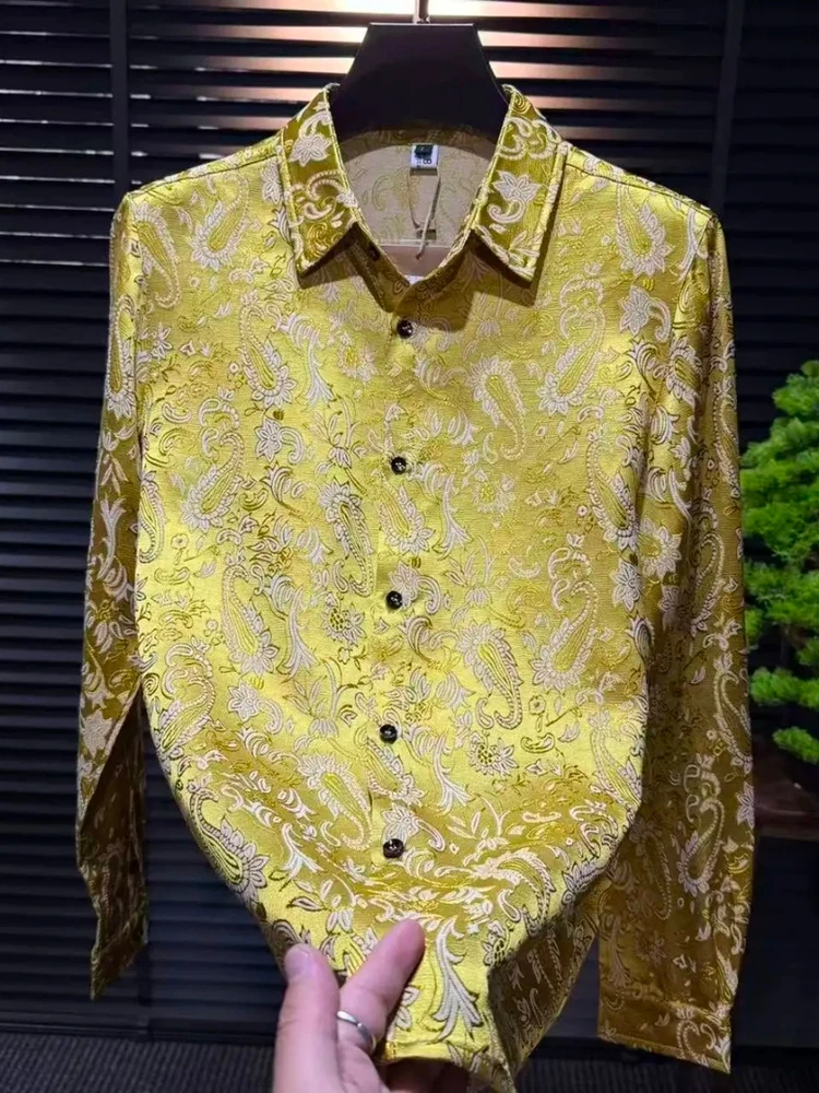 

New Men's Long Sleeve Shirt Spring Autumn Casual Fashion High Quality Trendy Standard Fit Button up Shirt for Daily Wear