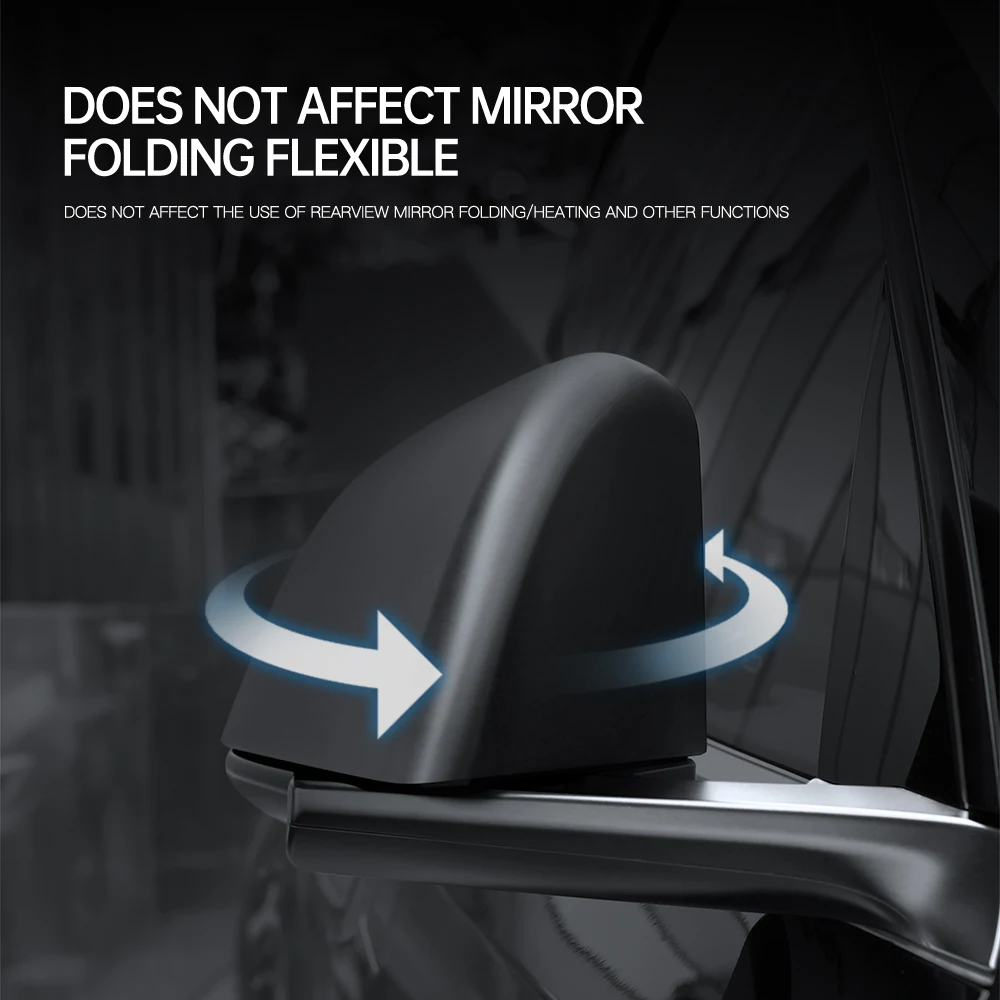 Carbon Fiber Paste Side Door Mirror Cover For Tesla Model 3 Model Y 2023 2021 Auto Exterior Accessories Sides Rearview Cover