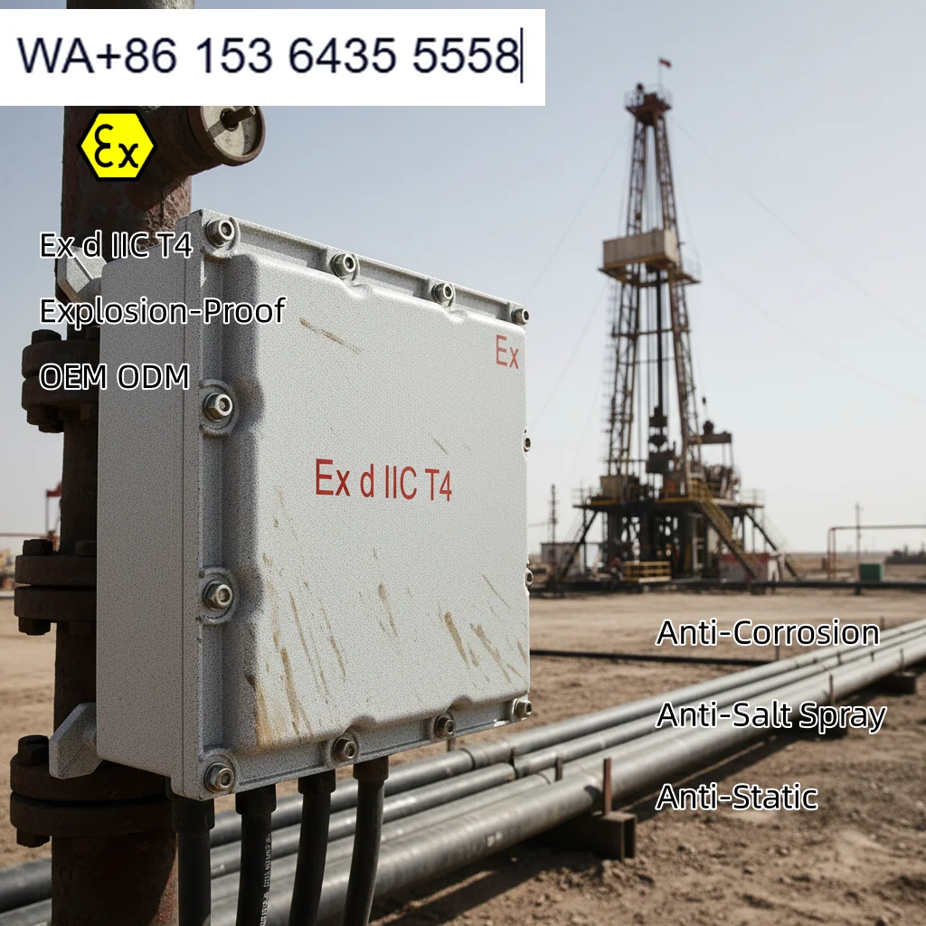 400x400x150 Explosion-proof Die Cast Aluminum Enclosure Electronic Instrument Enclosure Junction Box Project Box