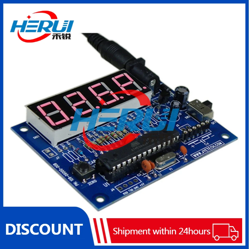 High precision digital capacitance meter DIY kit Capacitance meter making kit Electronic teaching training kit