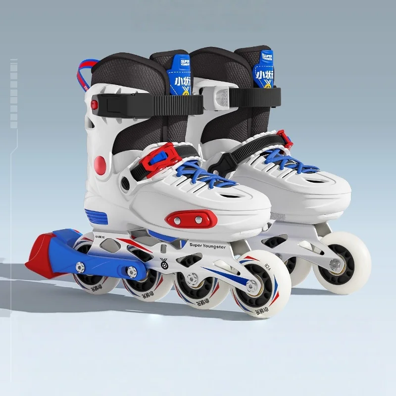 2026  New Design Children's Boys Girls Casual Beginner Professional Roller Skates Adjustable Single Row Wheels Pulley