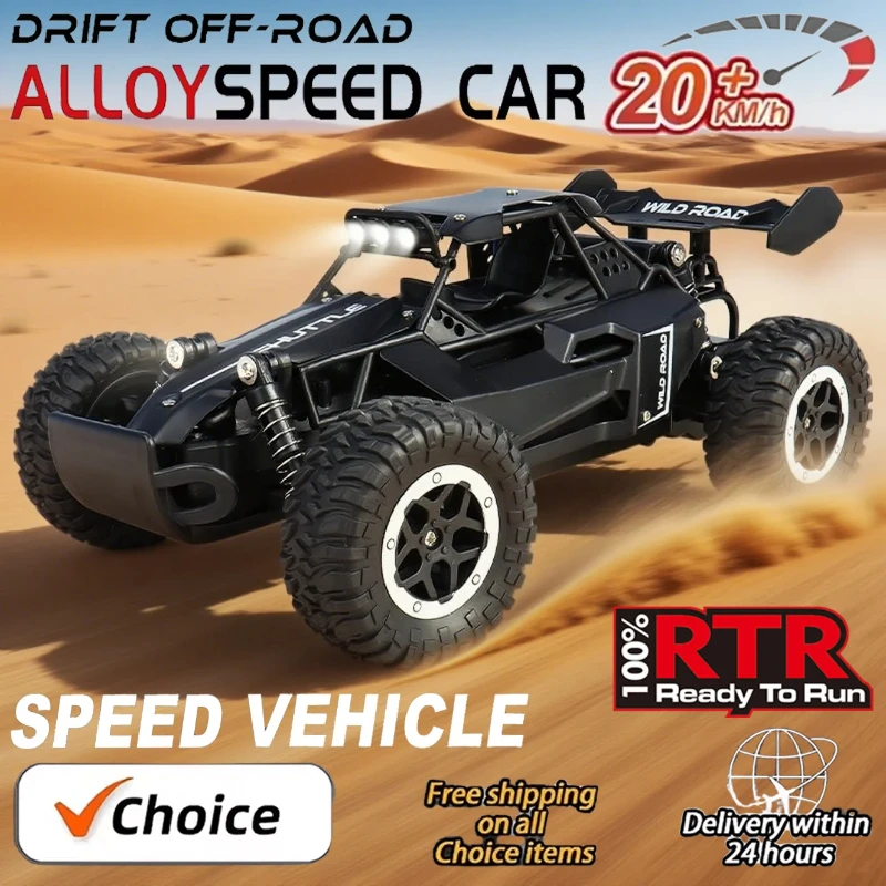 

1:16 2.4Gh Model RC Car With LED Lights 2WD Off-road Remote Control Climbing Vehicle Outdoor Cars Toys for Boys Girls Gifts