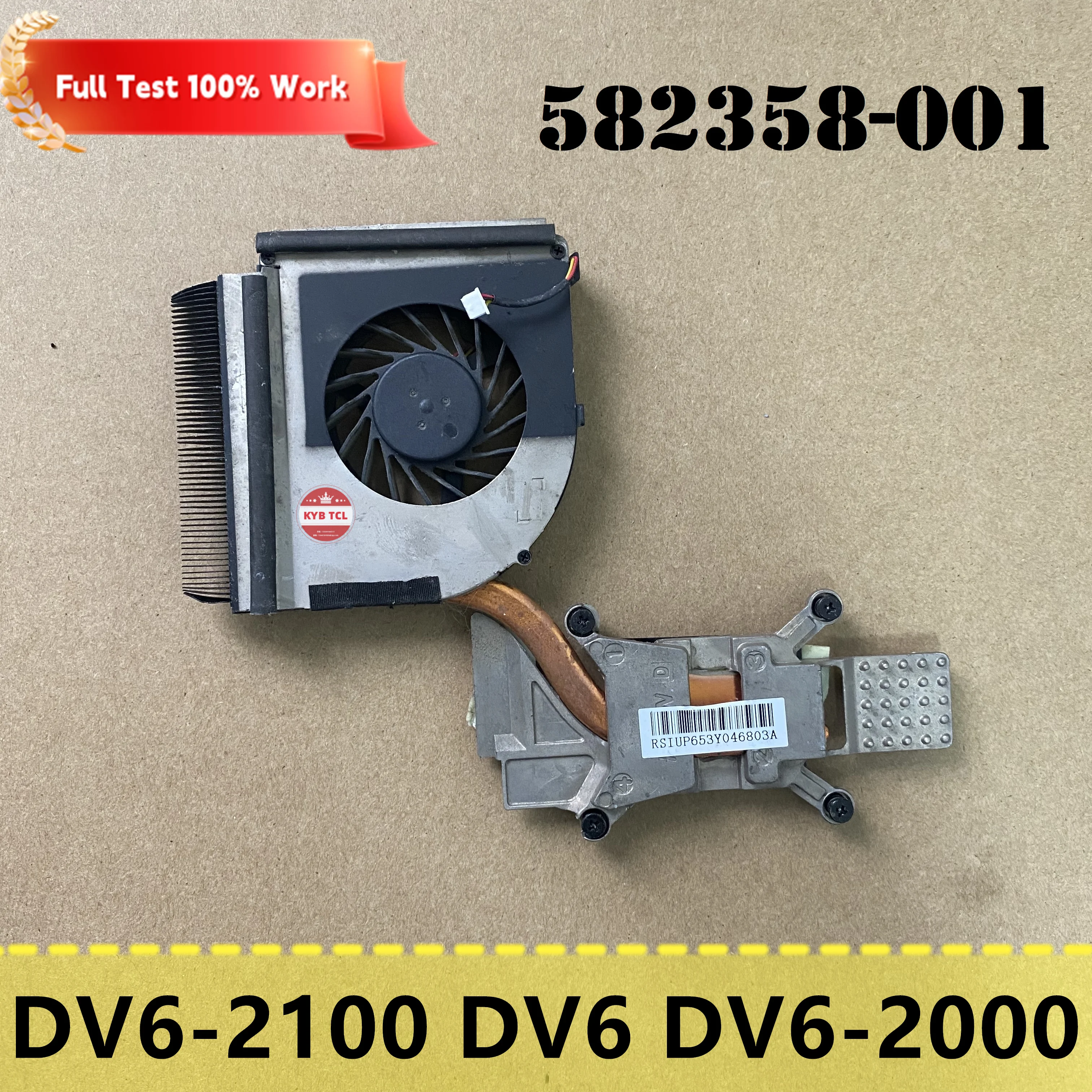 Laptop CPU Cooling FAN + Heatsink For HP PAVILION DV6-2100 DV6 DV6-2000 Notebook 535442-001