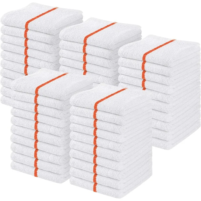 

Bar Towels for Kitchen Bulk Pack of 50, 16x19 Inch,100% Cotton, Highly Absorbent, Quick Dry Cleaning Rags,Terry Bar Mops Kitchen