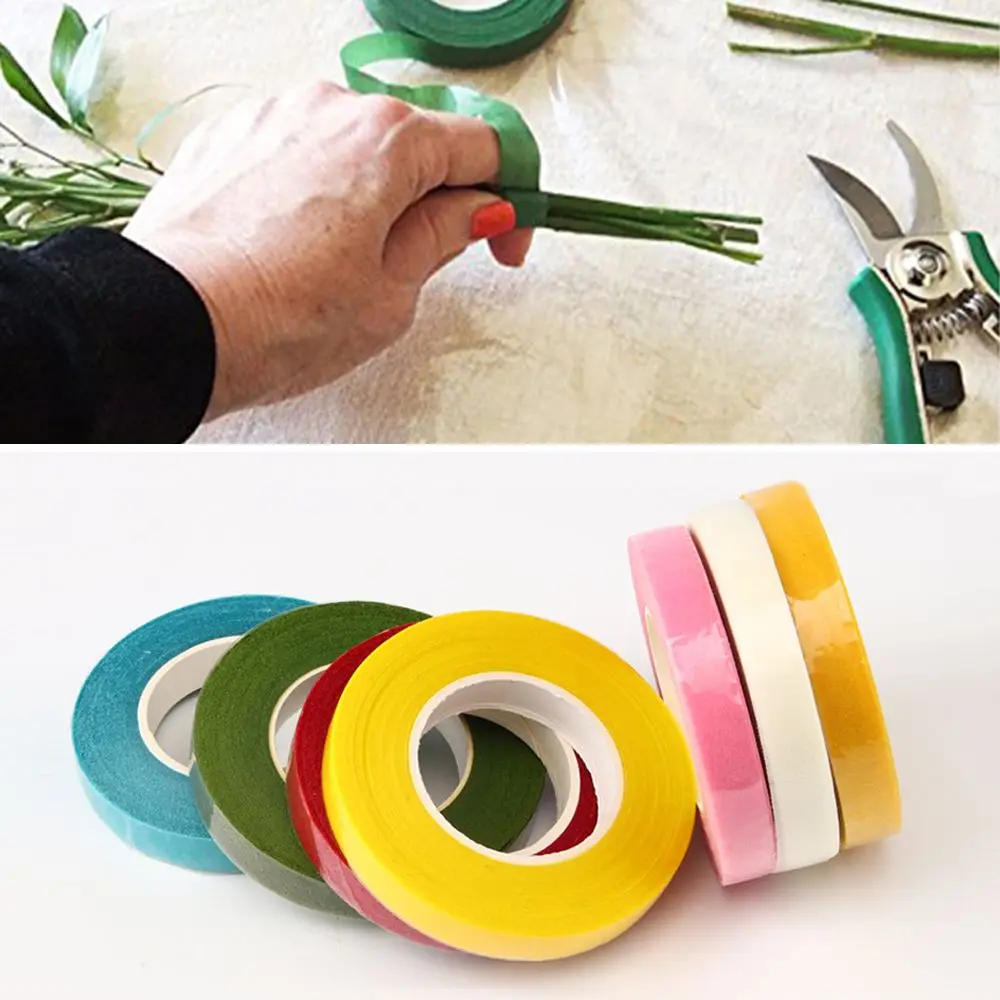 1PC New Craft Accessories DIY Florist Floral Stem Tape Corsages Buttonhole Artificial Flower Wrap Floriculture