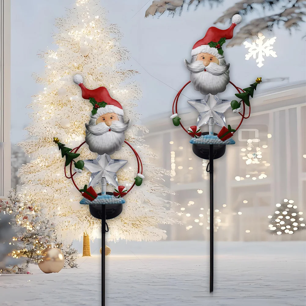 

Festive Garden Lighting 31.5inch Santa Claus Decor Easy Installation Festive Holiday Decor Mini Christmas Tree