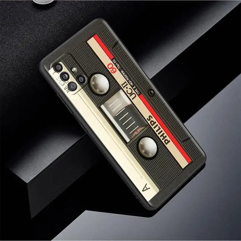 Vintage Cassette Tape Retro Style Case For Samsung Galaxy A54 A52 A14 5G A53 A12 A13 A71 A23 A34 A33 A21s Phone Cover