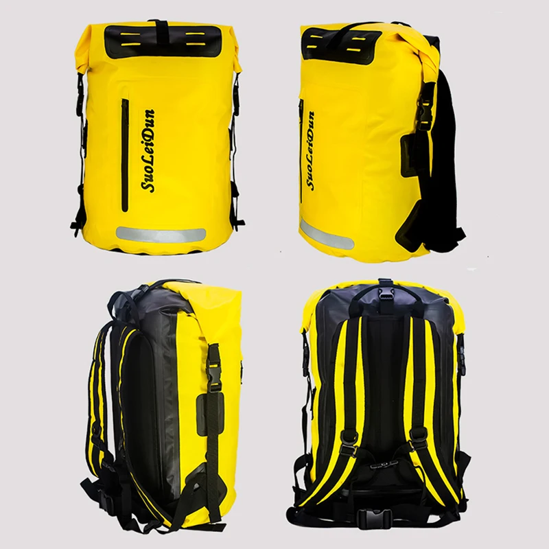 Mochila de pesca impermeable PVC para kayak navegación y playa