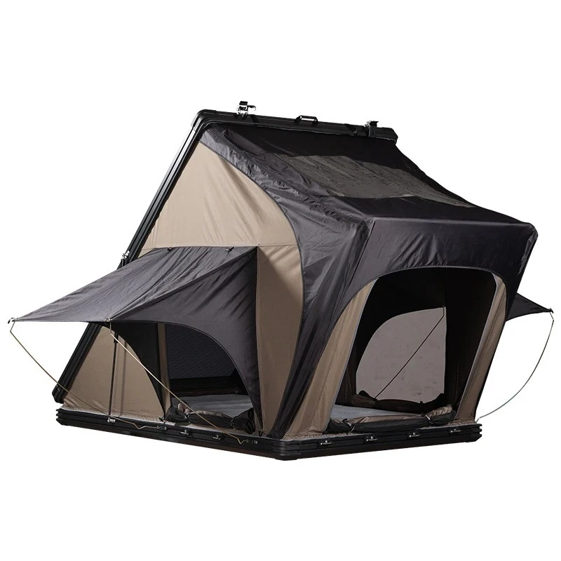Hot Selling  Single Layer Waterproof Roof Top Tent ized Portle Outdoor Camping-Ox Fric And Ladd High Quality view 3