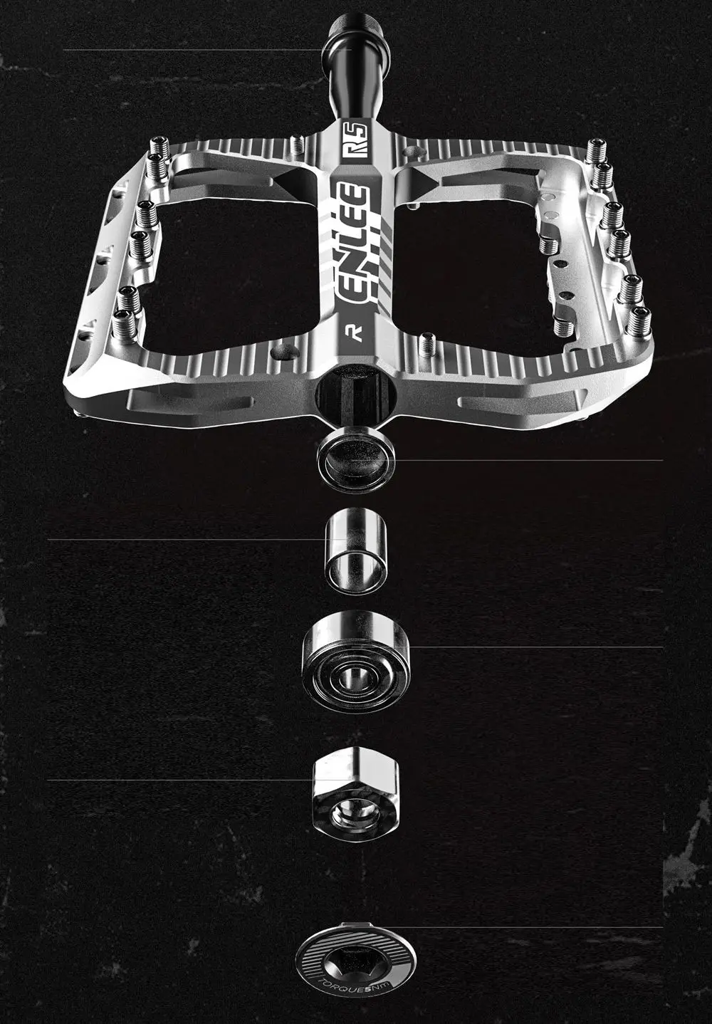 ENLEE 1 زوج دواسات الدراجة الجبلية سبائك الألومنيوم توسيع الدراجات منصة مسطحة المضادة للانزلاق الغبار مقاوم للماء أجزاء الدراجة الملحقات