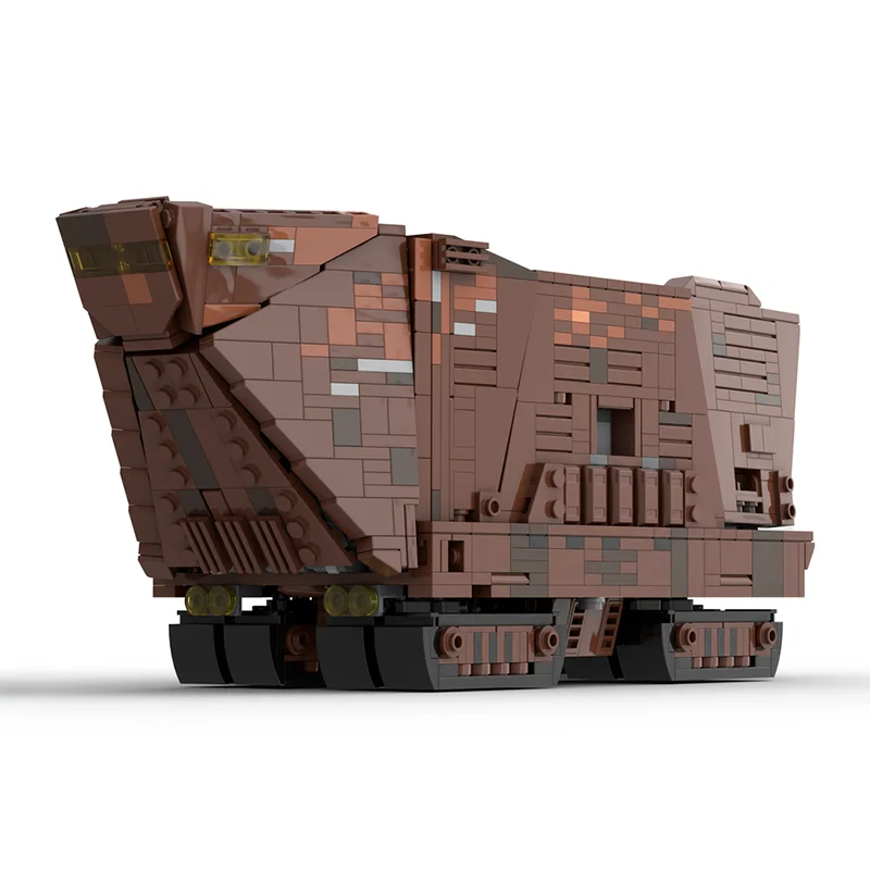 Новый конструктор из 1585 деталей: Модель Sandcrawler из фильма «Звездные войны», креативные идеи для сборки, игрушка-конструктор, подарок на день рождения/Рождество