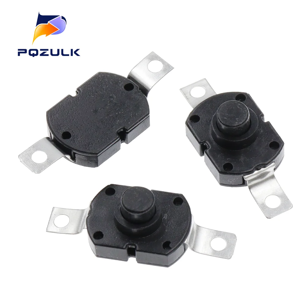 10PCS 17x12x9.5 Push button switch 1712KD Strong light flashlight switch elliptic 17*12*9.5MM Latching switch 30V 1A