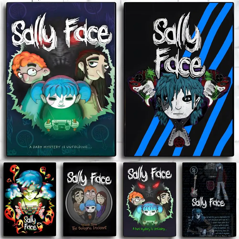 Game S-Sallys F-Faces Poster Wall art print art suitable for living room bedroom bar parlor home decor gift