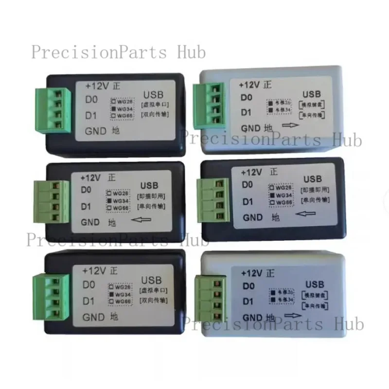 Wiegand to USB Converter - WG to USB Adapter for 26/34 Bit Analog Keyboard, Serial Port Input