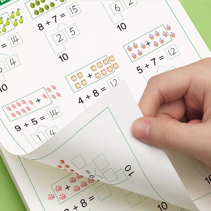 Kids Math Handwritten Copybook: Addition & Subtraction Within 10/20