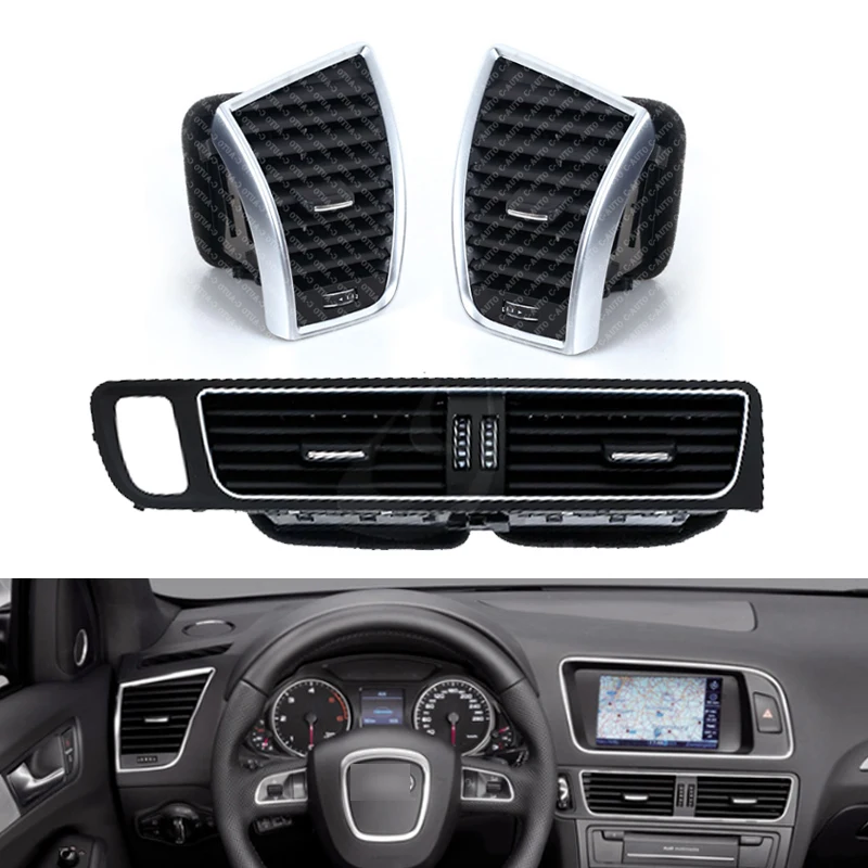 For Audi Q5 2009 -2018 Car Front Air Conditioning Outlet Center Armrest Air Vent Assembly Vent Grille Frame 8R1820902 8R1820951