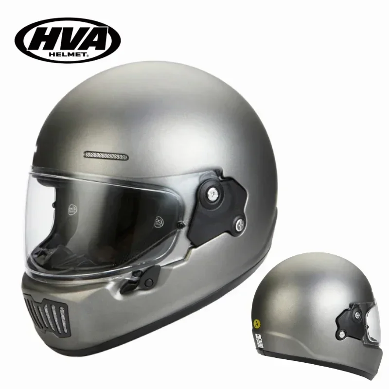 

Motorcycle Helmet ABS Matte Grey Helmet Transparent Lens Suitable for Autumn and Winter Riding Full Helmet for Men and Women