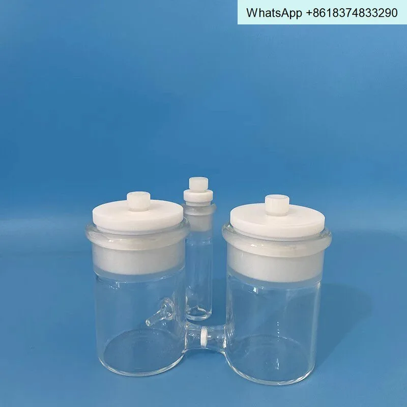 50Ml sealed three-port H-type solution cell/three-electrode unsealed sand core system electrolyzer
